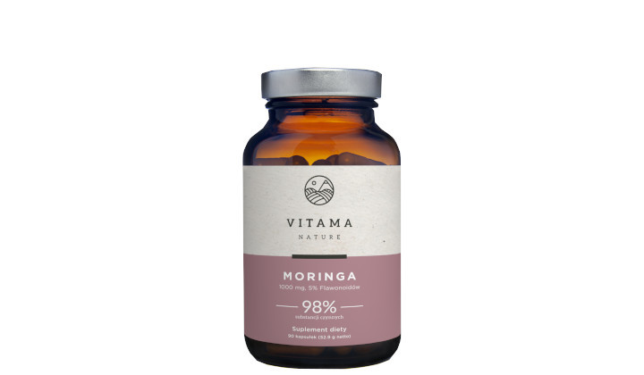 Moringa 1000mg z flawonoidami 5% Vitama Nature