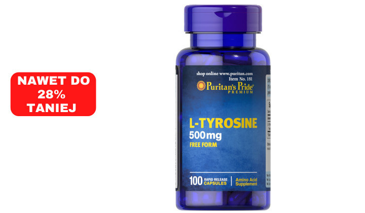 L-tyrozyna 500mg – na koncentrację i poprawę wydolności organizmu