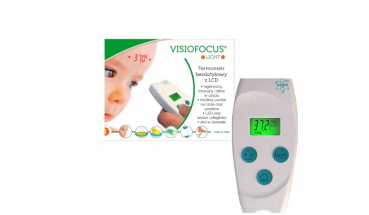 Visiofocus Light termometr bezdotykowy z sensorem odległości