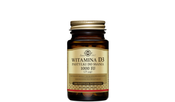 Witamina D3 25 ug w pastylkach do ssania
