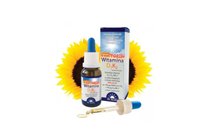 Witamina D3 + K2 MK7 Forte na kości i zęby
