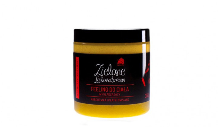 Wygładzający peeling do ciała z marchewką i płatkami owsianymi Zielone laboratorium