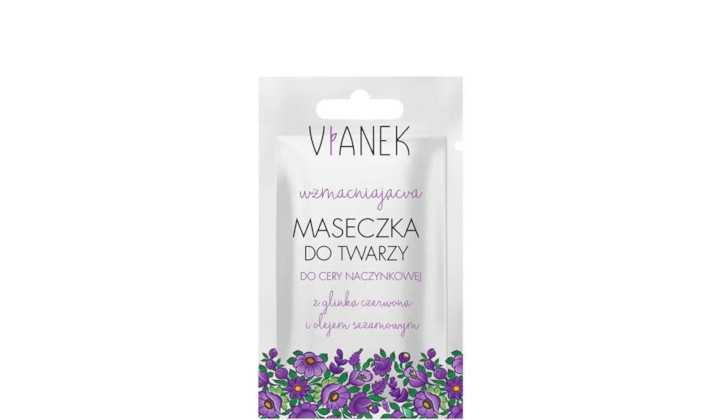 Wzmacniająca maseczka do twarzy Vianek do cery naczynkowej i trądzikowej