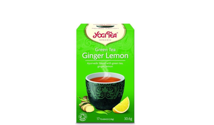 Green Tea Ginger Lemon Bio Yogi Tea – imbirowo-cytrynowa herbata zielona