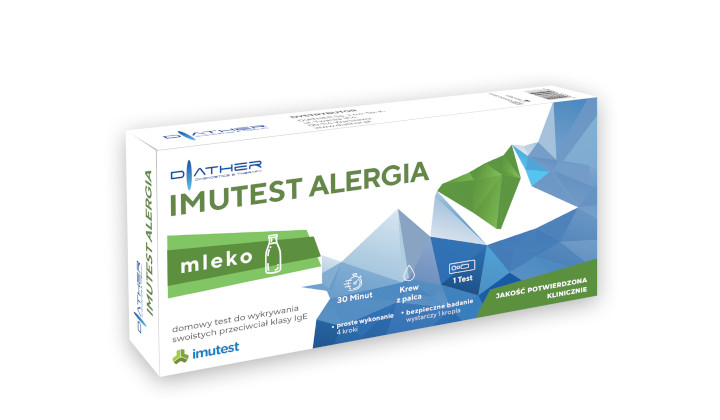 Imutest Alergia – mleko – domowy test kasetkowy