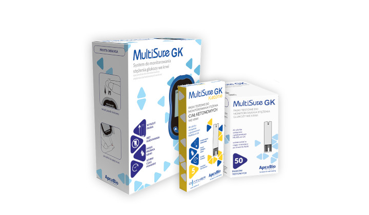Aparat do mierzenia stężenia ciał ketonowych i glikemii MultiSure GK