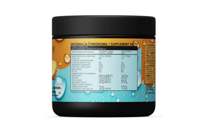 Biotyna w proszku Aqua Kick Biotin OstroVit