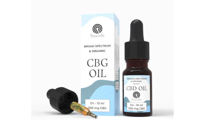 Olejek konopny broad spectrum & organic CBG 5% kannabigerol