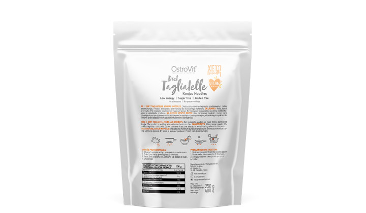 Makaron tagliatelle konjac OstroVit Diet