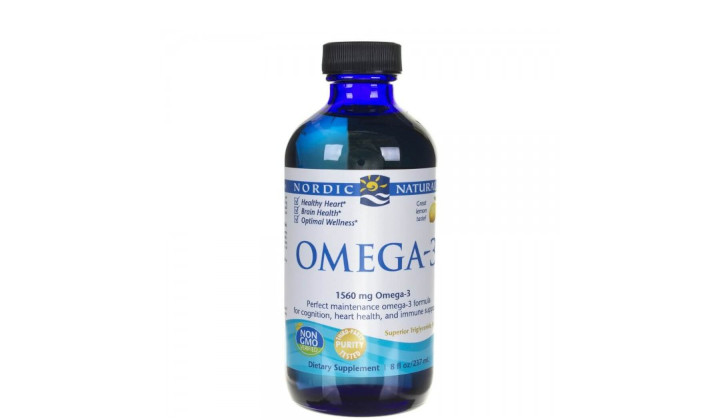 Omega-3 1560 mg - suplement diety w płynie o smaku cytrynowym Nordic Naturals