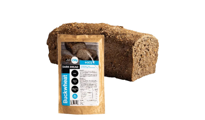 Ciemny proteinowy chleb z mąki gryczanej BUCKWHEAT - mieszanka do samodzielnego przygotowania