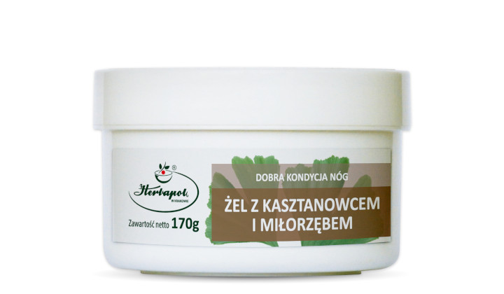 Żel na zmęczone nogi z kasztanowcem i miłorzębem