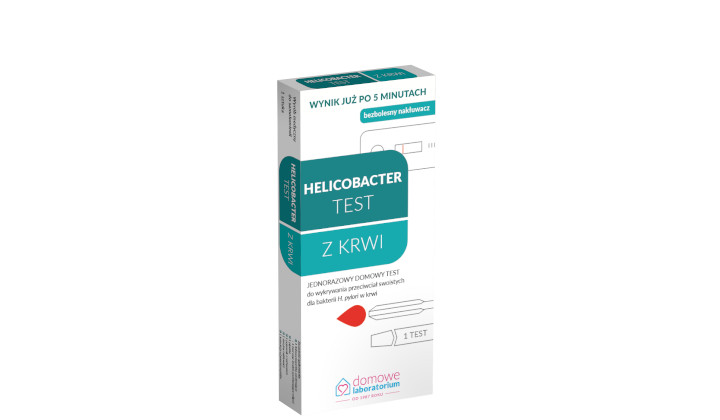 Domowy test na przeciwciała anty Helicobacter pylori z krwi