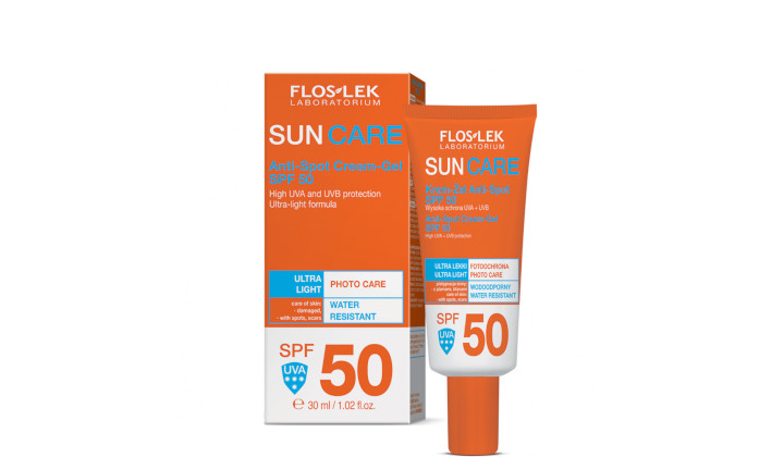 Krem-żel anti-spot SPF 50 z lekką formułą FLOSLEK