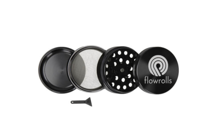 Czteroczęściowy młynek do suszu CBD 63 mm Flowrolls