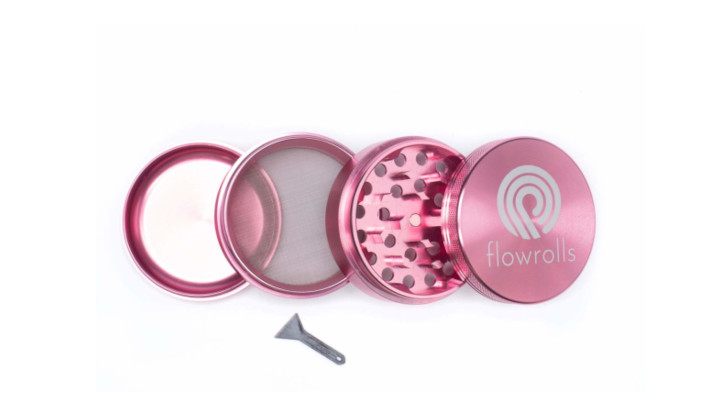 Czteroczęściowy młynek do suszu CBD 63 mm Flowrolls