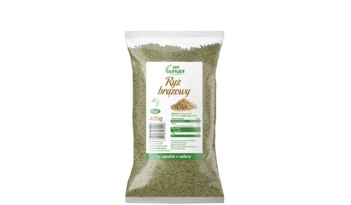 Ryż brązowy naturalny Pro Natura 400g
