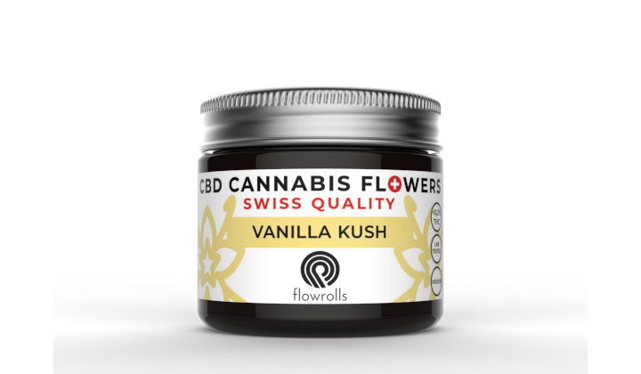 Susz konopny Vanilla Kush Flowrolls o waniliowym aromacie