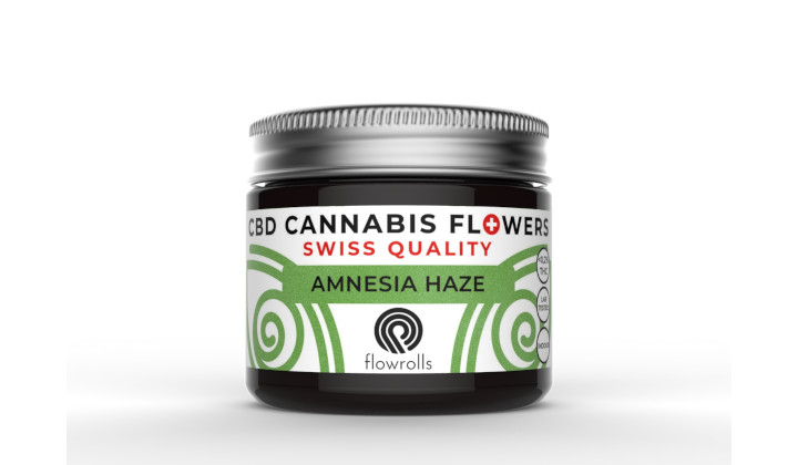 Susz konopny CBD Amnesia Haze Flowrolls na uspokojenie