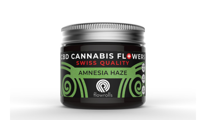 Susz konopny CBD Amnesia Haze Flowrolls na uspokojenie