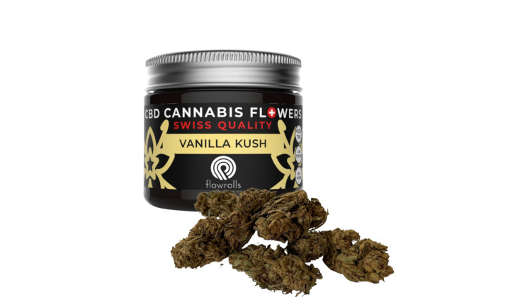 Susz konopny Vanilla Kush Flowrolls o waniliowym aromacie
