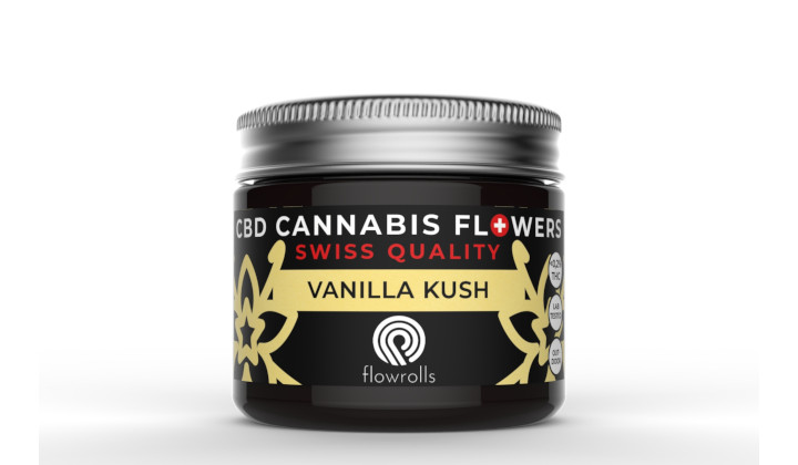 Susz konopny Vanilla Kush Flowrolls o waniliowym aromacie