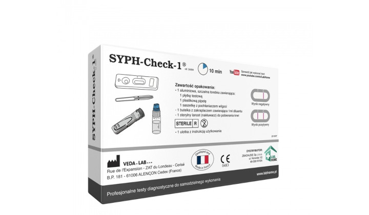 Test na kiłę SYPH-Check-1 LabHome - 98% skuteczności