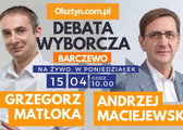 LIVE! Grzegorz Matłoka kontra Andrzej Maciejewski. Debata kandydatów na urząd burmistrza Barczewa