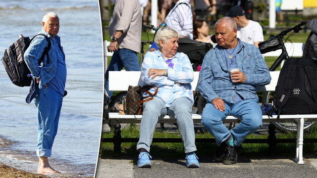 Tłumy nad polskim morzem. Wypatrzyliśmy tam Glapińskiego. Widzieliśmy, co robił na plaży!