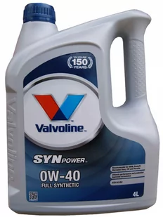 VALVOLINE Synpower 0W40 4L 11227 - Oleje silnikowe - miniaturka - grafika 1