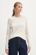 Swetry damskie - Marc O'Polo sweter wełniany damski kolor beżowy lekki M09511860479 - miniaturka - grafika 1