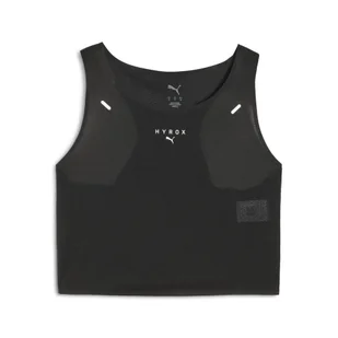Damski skrócony top bez rękawów PUMA x HYROX ULTRASPUN PUMA Black - Koszulki sportowe damskie - miniaturka - grafika 1