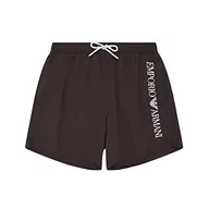 Kąpielówki męskie - giorgio armani spa Bokserki męskie z logo Swim Trunks, czarne, rozmiar 46, czarny - miniaturka - grafika 1