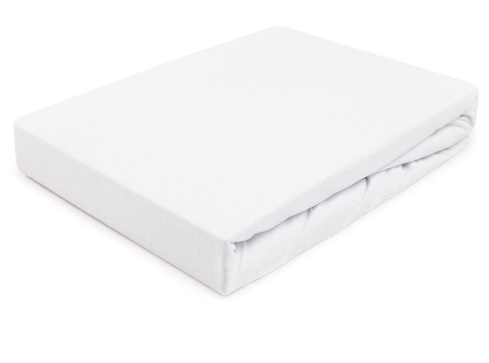 Prześcieradło jersey z gumką 200x220 biel 150gr/m2 GRUBE polska produkcja