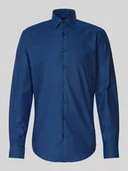 Koszule męskie - Koszula biznesowa o kroju slim fit z listwą guzikową - miniaturka - grafika 1