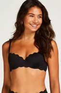 Stroje kąpielowe - Hunkemöller Usztywniany top bikini z fiszbinami Scallop Czarny - miniaturka - grafika 1