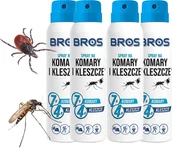 Zwalczanie i odstraszanie szkodników - Bros BROS - spray na komary i kleszcze 90ml - 4 szt. - miniaturka - grafika 1