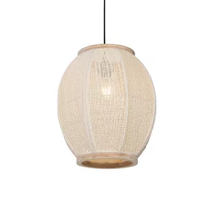 QAZQA Orientalna lampa wisząca naturalna 35 cm - Rob - Lampy sufitowe - miniaturka - grafika 1