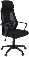 Fotele i krzesła biurowe - Elior Czarne nowoczesne krzesło biurowe obrotowe ergonomiczne R8-A49 - miniaturka - grafika 1