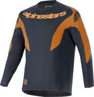 Koszulki męskie - Alpinestars Koszulka długi rękaw ALPINESTARS A-SUPRA RACE LS JERSEY, Black Rozmiar: L - miniaturka - grafika 1