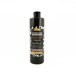 Czarne Mydło Argan Z Glinką Rhassoul 400ml Maroko - Kosmetyki do kąpieli - miniaturka - grafika 1
