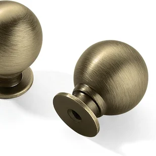 Uchwyty kulowe retro - zestaw 2 szt., mosiądz, średnica 25 mm - Zawiasy, okucia i inne akcesoria Uchwyty kulowe retro - zestaw 2 szt., mosiądz, średnica 25 mm - Zawiasy, okucia i inne akcesoria - miniaturka - grafika 1