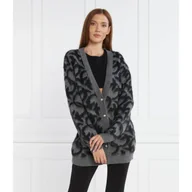 Swetry damskie - Pinko Kardigan | Oversize fit | z dodatkiem wełny - miniaturka - grafika 1