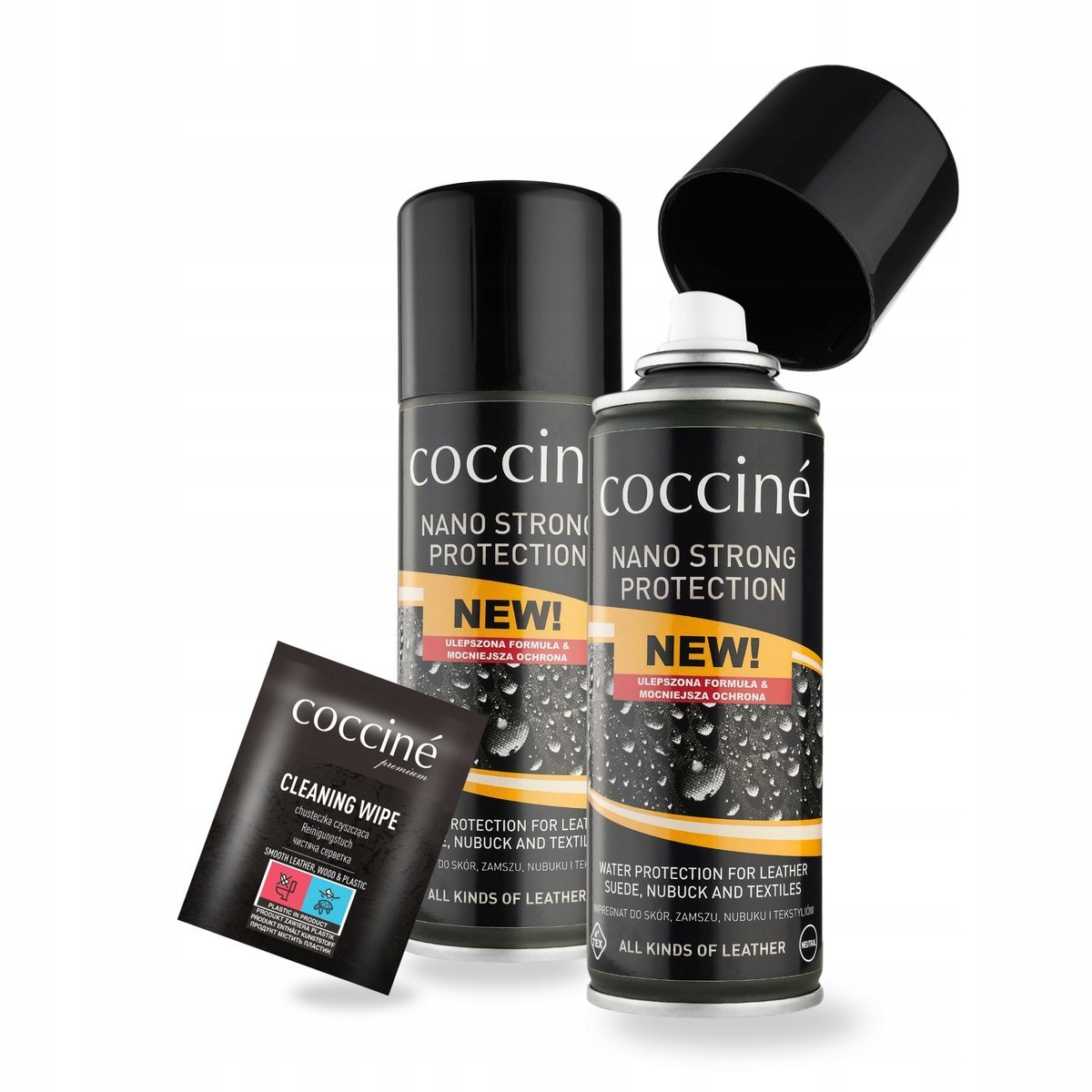 Nano Strong Protection do Butów x2 i Chusteczka Coccine Zestaw 3w1