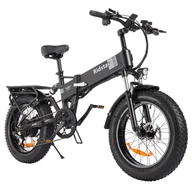 Rowery elektryczne - Ridstar H20 Folding Electric Bike, 1000W Motor, 48V 15AH Battery, 20*4.0inch Fat Tires, 45km/h Max Speed, 80km Max Range, Shima - miniaturka - grafika 1