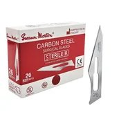 Meble i wyposażenie gabinetów medycznych - Ostrze chirurgiczne 26 sterylne 100szt stal węglowa Swann-Morton - miniaturka - grafika 1