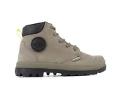 Botki damskie - Palladium Pampa Hi Cuff WP OZ Botki, Szare, 33.5 EU, Szary, 33.5 EU - miniaturka - grafika 1