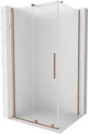 Kabiny prysznicowe - Mexen Velar kabina prysznicowa rozsuwana 120x90 cm, szron, miedź szczotkowana - 871-120-090-31-65 - miniaturka - grafika 1