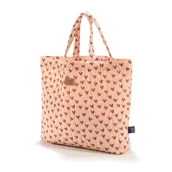 Torby i organizery dla mam - La Millou - Torba Shopper Bag Ortalion - HEARTBEAT PINK - miniaturka - grafika 1