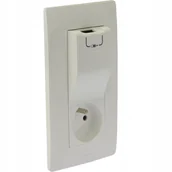 Gniazdka elektryczne - Legrand Gniazdo pojedyńcze z uziemieniem + USB NILOE 2 Biały 764528 - miniaturka - grafika 1